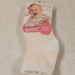 Striped Baby Socks in Pastel Colors